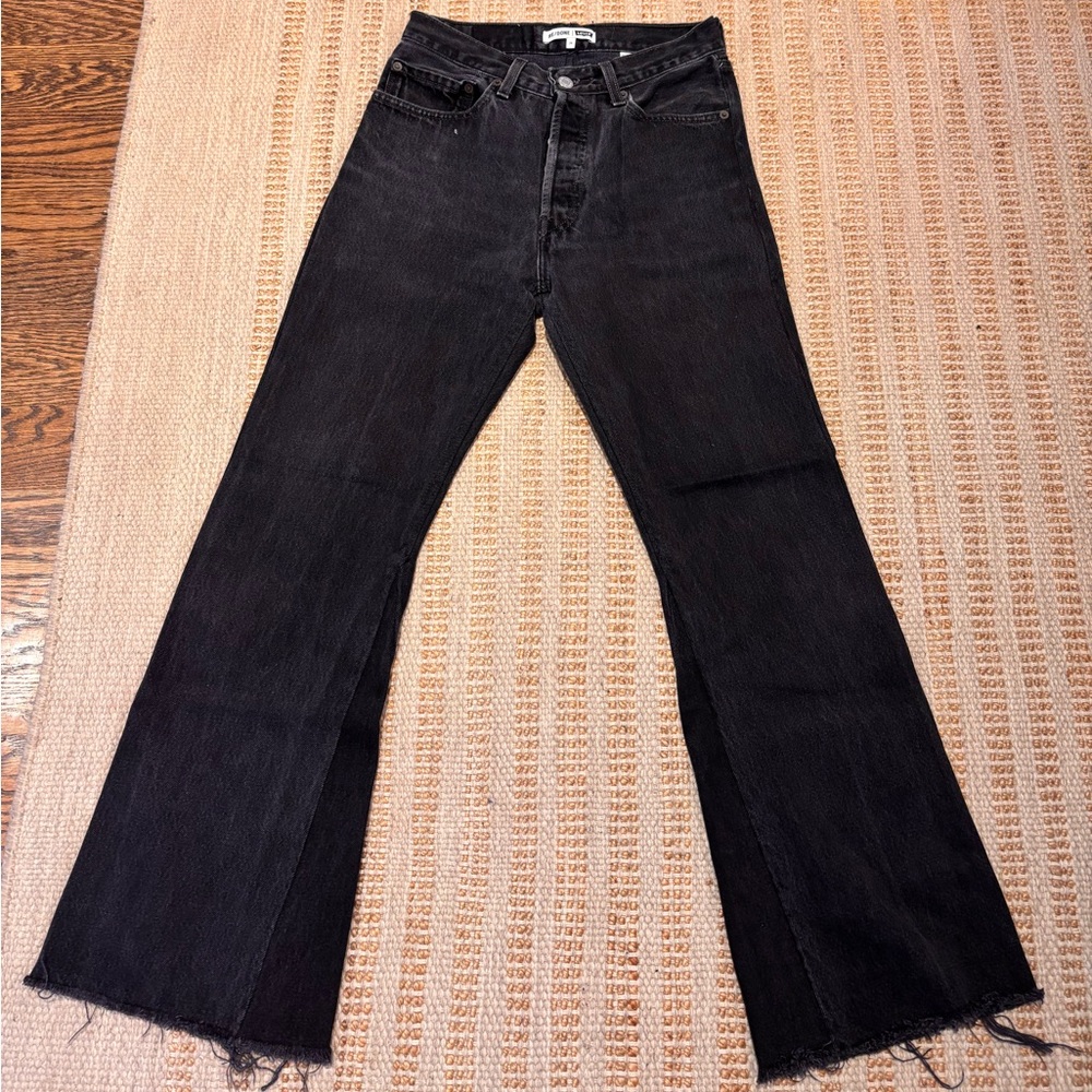 Re/Done High Rise Black Women's Jeans